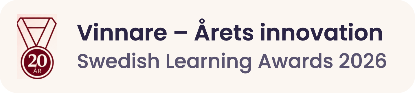 Vinnare – Årets innovation, Swedish Learning Awards 2026